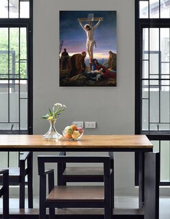 Foto 4 | Cuadro Decorativo - Cristo En La Cruz (1870)- Carl Bloch - Religión - 69x92 - Impresión En Lienzo - Fine Art Tj