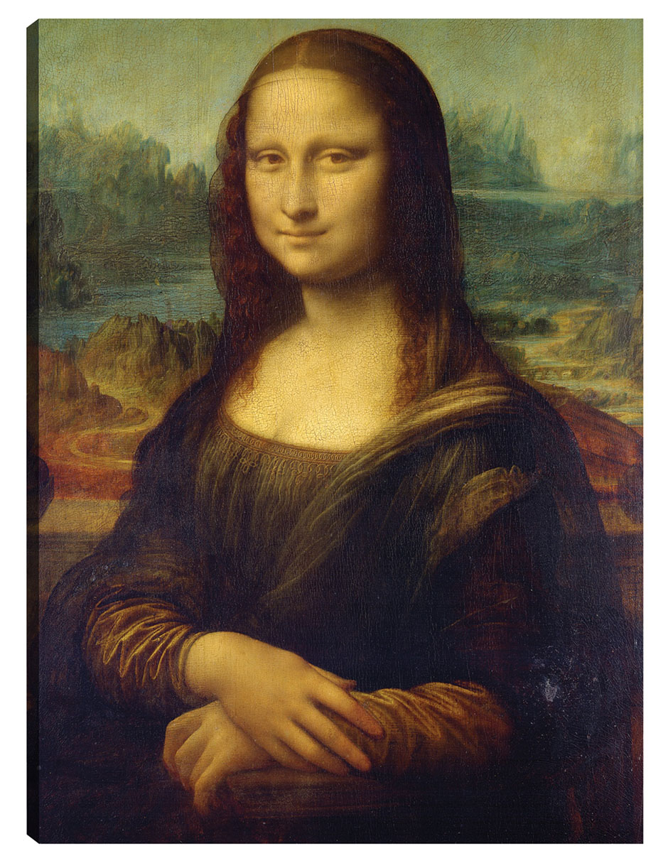 Cuadro Decorativo - Mona Lisa (1503-1506)- Leonardo Da Vinci - Fotografía - 107x143 - Impresión En Lienzo - Fine Art Tj