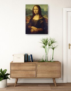 Foto 3 | Cuadro Decorativo - Mona Lisa (1503-1506)- Leonardo Da Vinci - Fotografía - 107x143 - Impresión En Lienzo - Fine Art Tj