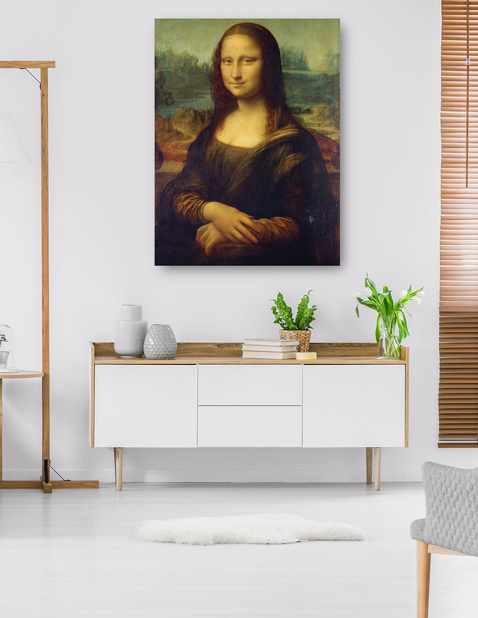 Foto 6 pulgar | Cuadro Decorativo - Mona Lisa (1503-1506)- Leonardo Da Vinci - Fotografía - 107x143 - Impresión En Lienzo - Fine Art Tj