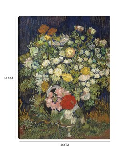 Foto 6 | Cuadro Decorativo - Ramo De Flores En Un Jarrón (1890)- Vincent Van Gogh - Floral - 46x61 - Impresión En Lienzo -