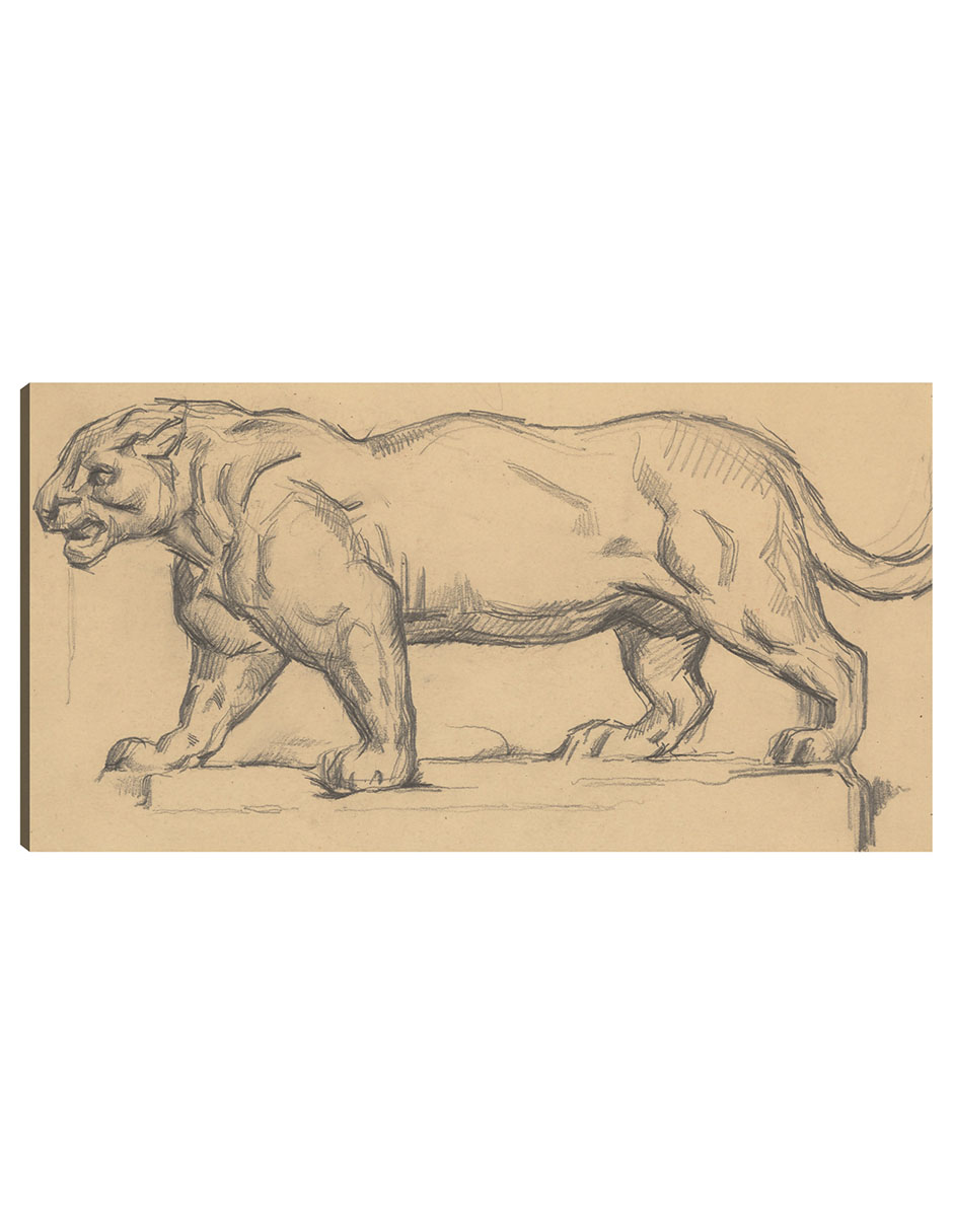 Foto 1 | Cuadro Decorativo - Jaguar- Paul Cézanne - Fotografía - 54x102 - Impresión En Lienzo - Fine Art Tj