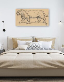 Foto 5 | Cuadro Decorativo - Jaguar- Paul Cézanne - Fotografía - 54x102 - Impresión En Lienzo - Fine Art Tj