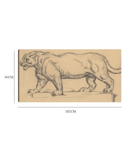 Foto 6 | Cuadro Decorativo - Jaguar- Paul Cézanne - Fotografía - 54x102 - Impresión En Lienzo - Fine Art Tj