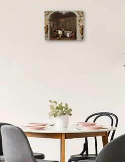 Foto 2 | Cuadro Decorativo - La Última Cena, 1713/1714- Sebastiano Ricci - Religión - 46x61 - Impresión En Lienzo - Fine Art Tj