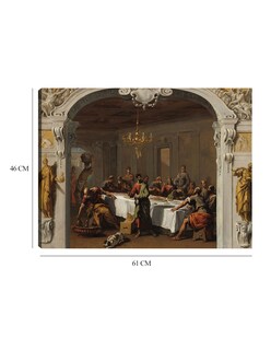 Foto 6 | Cuadro Decorativo - La Última Cena, 1713/1714- Sebastiano Ricci - Religión - 46x61 - Impresión En Lienzo - Fine Art Tj