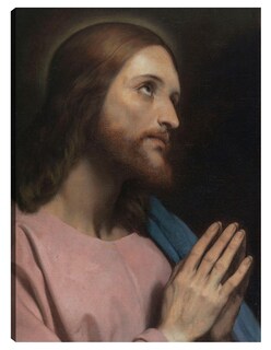 Foto 1 | Cuadro Decorativo - Cabeza De Cristo (1849)- Ary Scheffer - Religión - 28x36 - Impresión En Lienzo - Fine Art Tj
