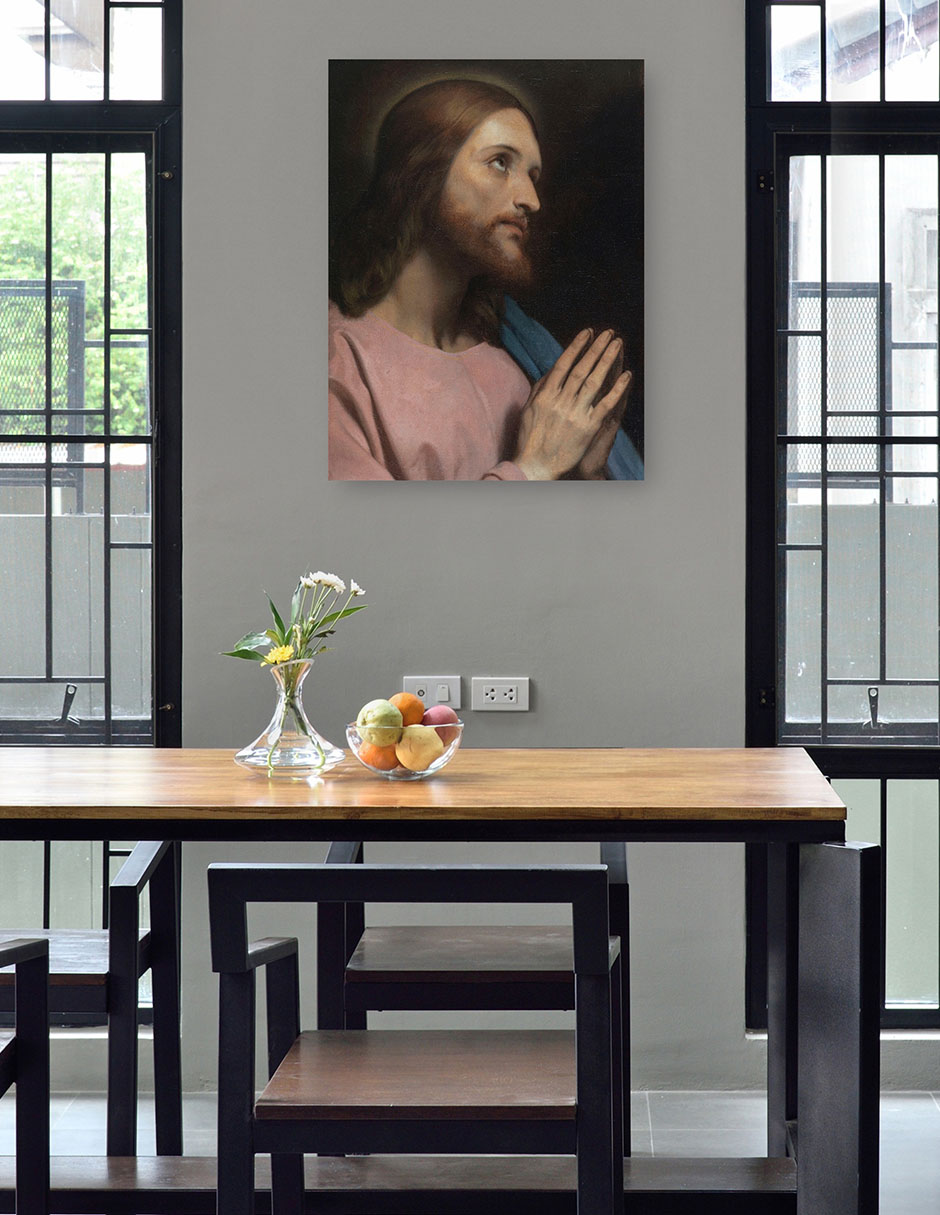 Foto 5 pulgar | Cuadro Decorativo - Cabeza De Cristo (1849)- Ary Scheffer - Religión - 28x36 - Impresión En Lienzo - Fine Art Tj