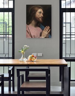 Foto 4 | Cuadro Decorativo - Cabeza De Cristo (1849)- Ary Scheffer - Religión - 28x36 - Impresión En Lienzo - Fine Art Tj