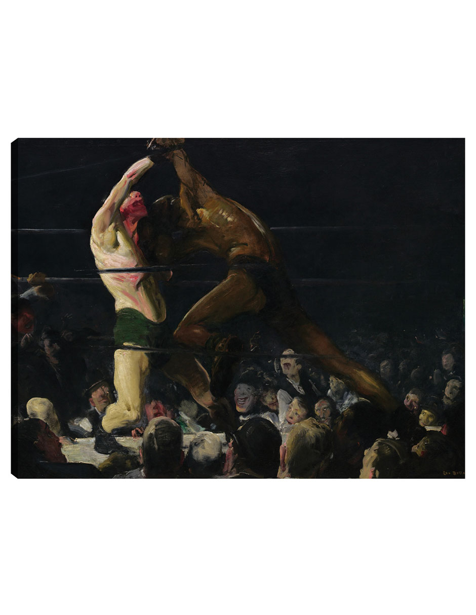 Cuadro Decorativo - Ambos Miembros De Este Club, 1909- George Bellows - Deportes - 28x36 - Impresión En Lienzo - Fi
