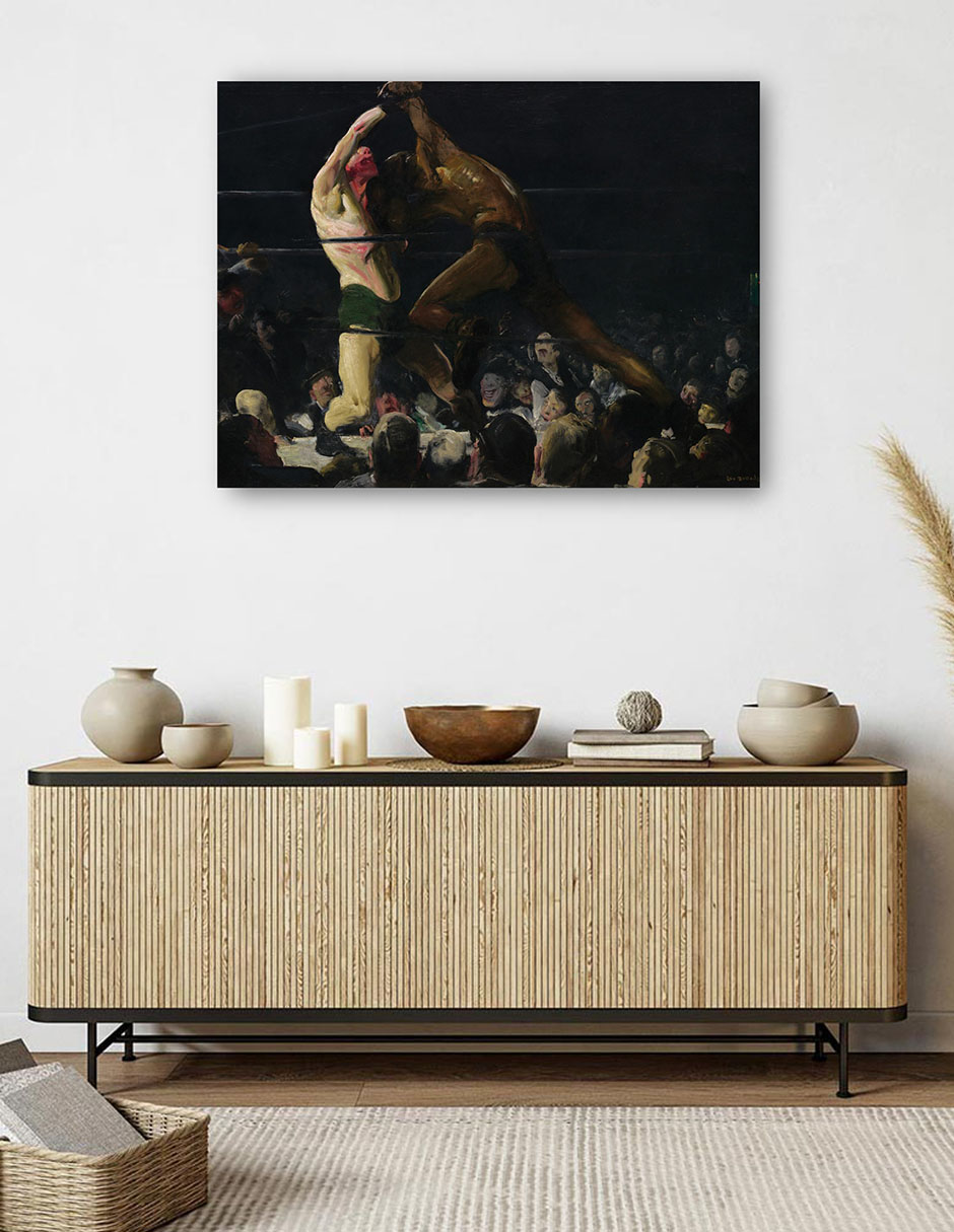 Foto 6 pulgar | Cuadro Decorativo - Ambos Miembros De Este Club, 1909- George Bellows - Deportes - 28x36 - Impresión En Lienzo - Fi
