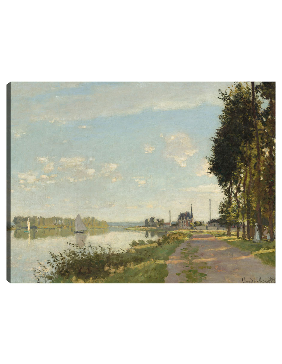 Cuadro Decorativo - Argenteuil- Claude Monet - Religión - 77x102 - Impresión En Lienzo - Fine Art Tj