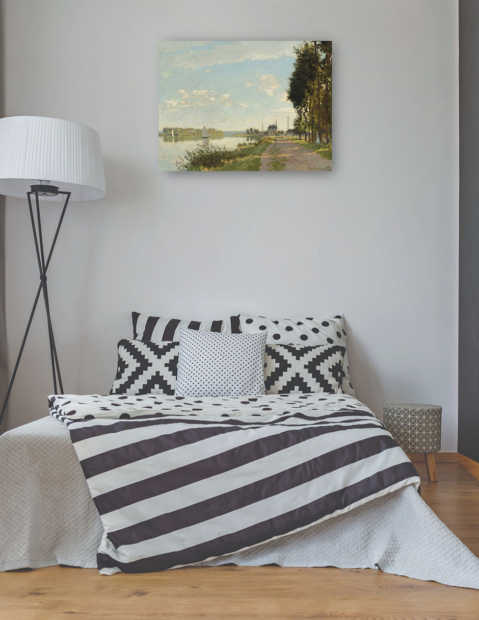 Foto 3 | Cuadro Decorativo - Argenteuil- Claude Monet - Religión - 77x102 - Impresión En Lienzo - Fine Art Tj