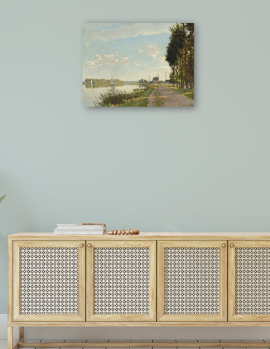 Foto 4 | Cuadro Decorativo - Argenteuil- Claude Monet - Religión - 77x102 - Impresión En Lienzo - Fine Art Tj