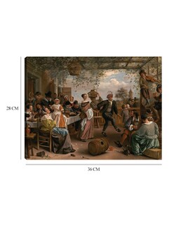 Foto 6 | Cuadro Decorativo - La Pareja De Baile- Jan Steen - Fotografía - 28x36 - Impresión En Lienzo - Fine Art Tj