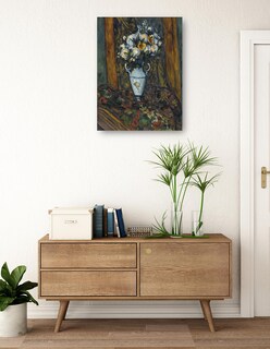 Foto 3 | Cuadro Decorativo - Jarrón De Flores (1900-1903)- Paul Cézanne - Floral - 28x36 - Impresión En Lienzo - Fine Art Tj