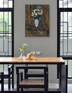 Foto 4 | Cuadro Decorativo - Jarrón De Flores (1900-1903)- Paul Cézanne - Floral - 28x36 - Impresión En Lienzo - Fine Art Tj