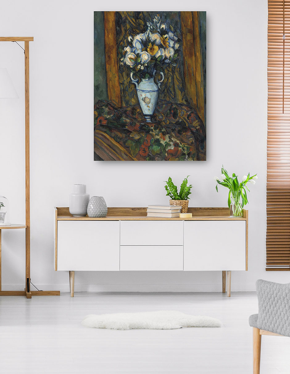 Foto 6 pulgar | Cuadro Decorativo - Jarrón De Flores (1900-1903)- Paul Cézanne - Floral - 28x36 - Impresión En Lienzo - Fine Art Tj