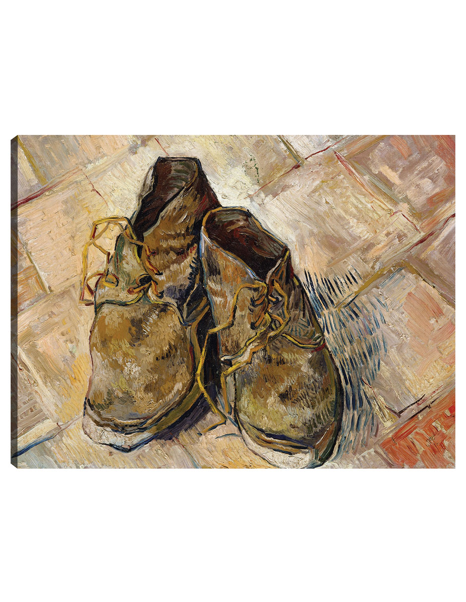 Cuadro Decorativo - Zapatos (1888)- Vincent Van Gogh - Abstracto - 77x102 - Impresión En Lienzo - Fine Art Tj