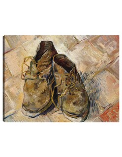 Foto 1 | Cuadro Decorativo - Zapatos (1888)- Vincent Van Gogh - Abstracto - 77x102 - Impresión En Lienzo - Fine Art Tj