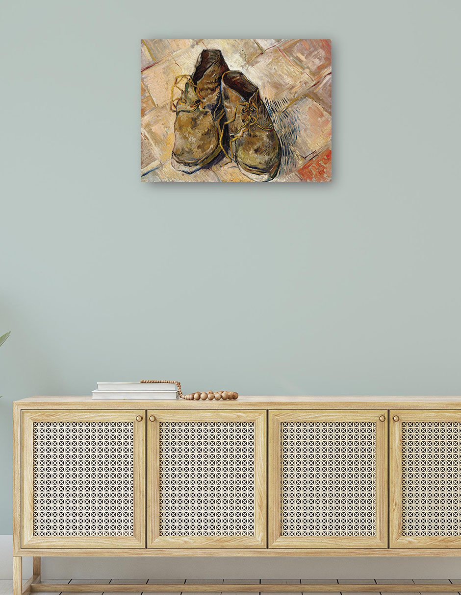 Foto 5 pulgar | Cuadro Decorativo - Zapatos (1888)- Vincent Van Gogh - Abstracto - 77x102 - Impresión En Lienzo - Fine Art Tj
