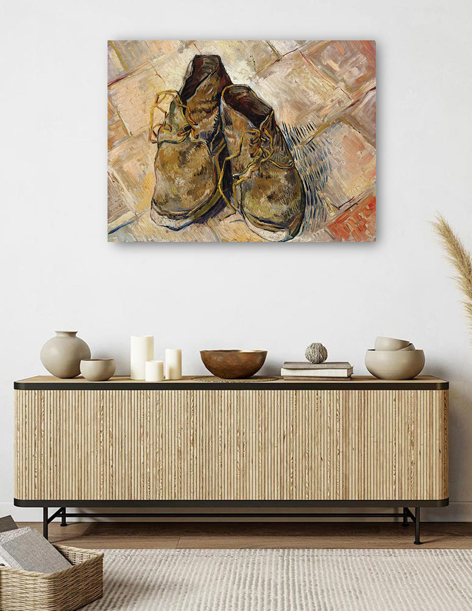 Foto 5 | Cuadro Decorativo - Zapatos (1888)- Vincent Van Gogh - Abstracto - 77x102 - Impresión En Lienzo - Fine Art Tj