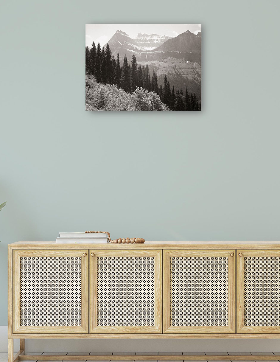 Foto 4 | Cuadro Decorativo - En El Parque Nacional Glacier -montana- Ansel Adams - Religión - 77x102 - Impresión En Lien