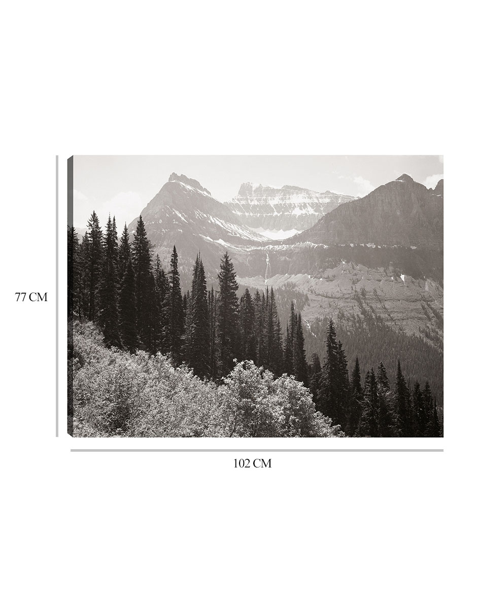 Foto 7 pulgar | Cuadro Decorativo - En El Parque Nacional Glacier -montana- Ansel Adams - Religión - 77x102 - Impresión En Lien