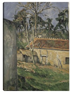 Foto 1 | Cuadro Decorativo - Patio- Paul Cézanne - Paisaje - 69x92 - Impresión En Lienzo - Fine Art Tj
