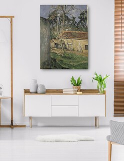 Foto 5 | Cuadro Decorativo - Patio- Paul Cézanne - Paisaje - 69x92 - Impresión En Lienzo - Fine Art Tj