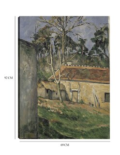 Foto 6 | Cuadro Decorativo - Patio- Paul Cézanne - Paisaje - 69x92 - Impresión En Lienzo - Fine Art Tj