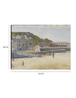 Foto 6 | Cuadro Decorativo - Puerto-en-bessin (1888)- Georges Seurat - Costa - 28x36 - Impresión En Lienzo - Fine Art Tj