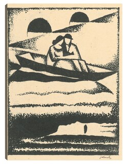 Foto 1 | Cuadro Decorativo - En El Río (1924)- Mikuláš Galanda - Paisaje - 69x92 - Impresión En Lienzo - Fine Art Tj