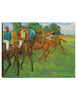 Foto 1 | Cuadro Decorativo - Antes De La Carrera (1887-1889)- Edgar Degas - Fotografía - 46x61 - Impresión En Lienzo - Fine Ar