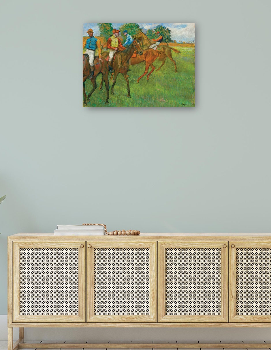 Foto 5 pulgar | Cuadro Decorativo - Antes De La Carrera (1887-1889)- Edgar Degas - Fotografía - 46x61 - Impresión En Lienzo - Fine Ar