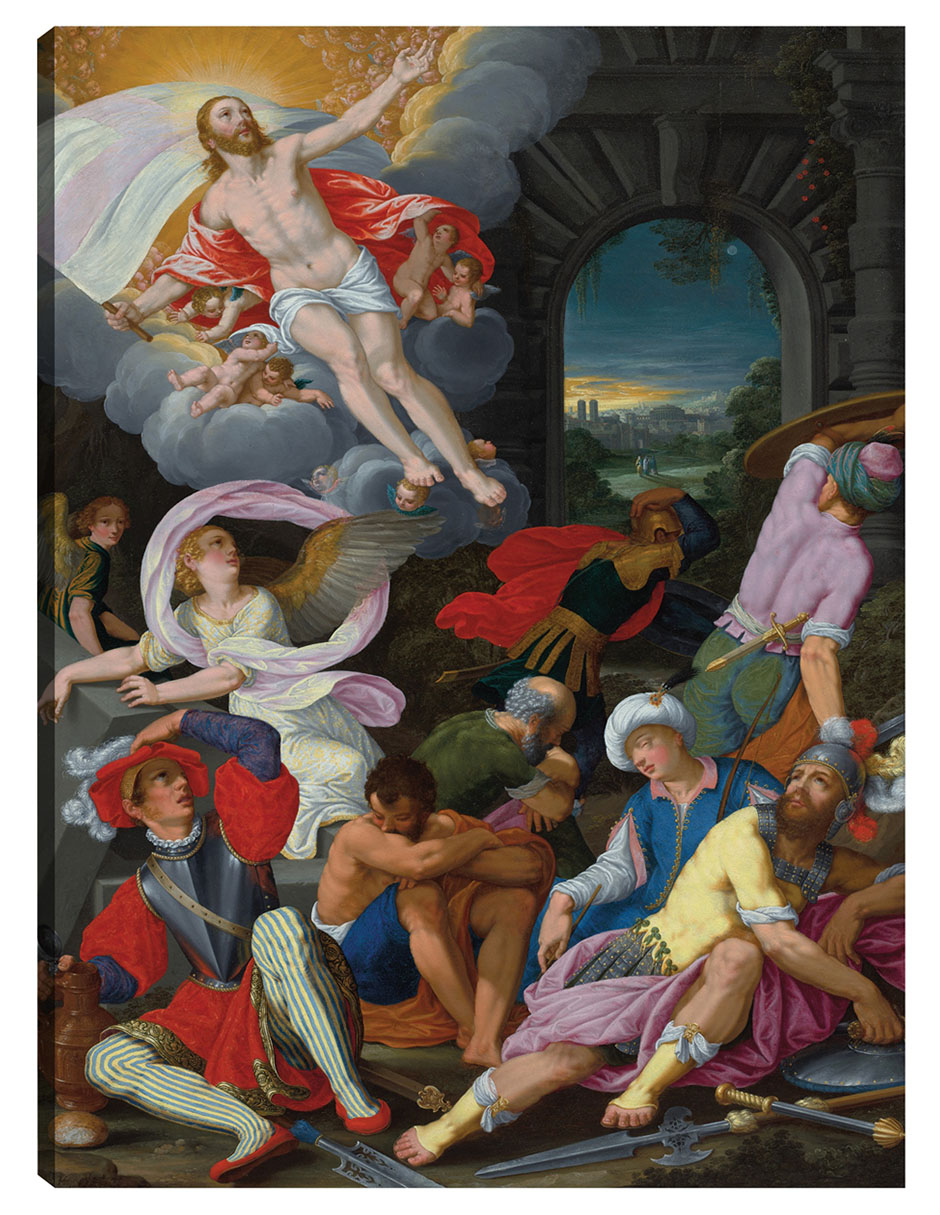 Cuadro Decorativo - La Resurrección De Cristo (1622)- John La Farge - Religión - 46x61 - Impresión En Lienzo - Fine