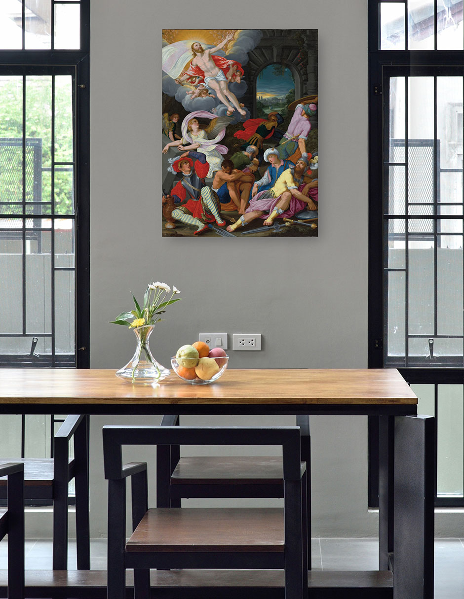 Foto 5 pulgar | Cuadro Decorativo - La Resurrección De Cristo (1622)- John La Farge - Religión - 46x61 - Impresión En Lienzo - Fine