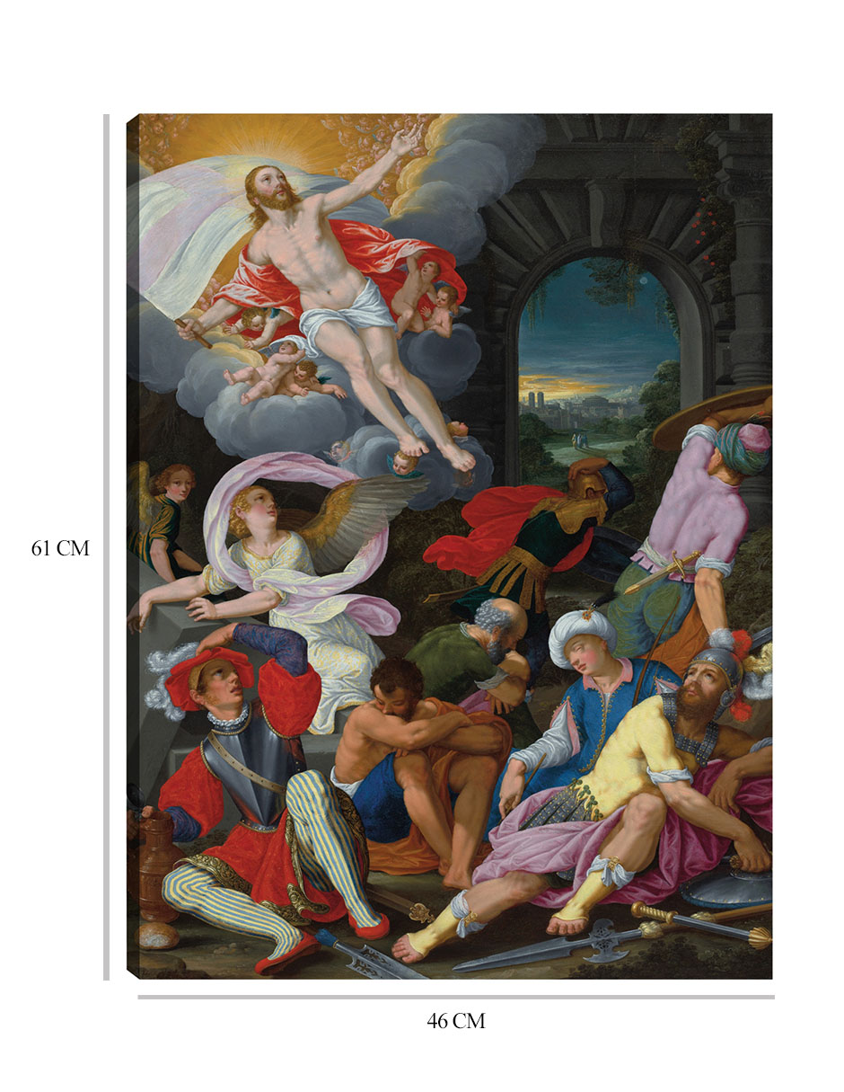 Foto 7 pulgar | Cuadro Decorativo - La Resurrección De Cristo (1622)- John La Farge - Religión - 46x61 - Impresión En Lienzo - Fine