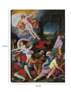 Foto 6 | Cuadro Decorativo - La Resurrección De Cristo (1622)- John La Farge - Religión - 46x61 - Impresión En Lienzo - Fine