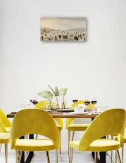 Foto 3 | Cuadro Decorativo - Una Escena En El Hielo- Hendrick Avercamp - Fotografía - 46x89 - Impresión En Lienzo - Fine Art Tj