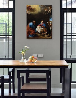 Foto 4 | Cuadro Decorativo - Adoración De Los Pastores (c. 1670)- Carlo Dolci - Religión - 69x92 - Impresión En Lienzo - Fi