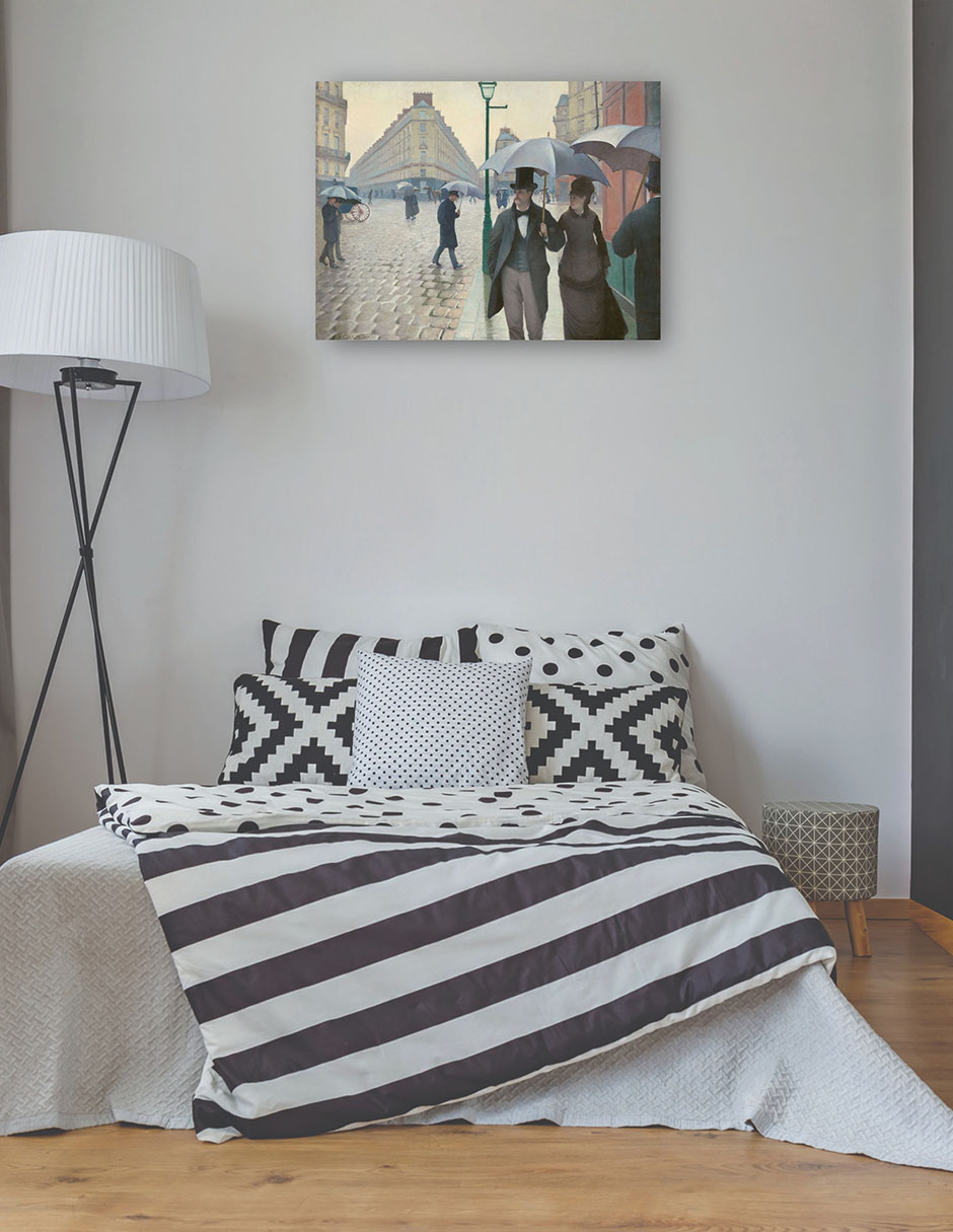 Foto 4 pulgar | Cuadro Decorativo - Calle París, Día Lluvioso- Gustave Caillebotte - Religión - 69x92 - Impresión En Lienzo - Fine