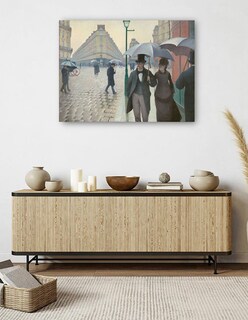 Foto 5 | Cuadro Decorativo - Calle París, Día Lluvioso- Gustave Caillebotte - Religión - 69x92 - Impresión En Lienzo - Fine