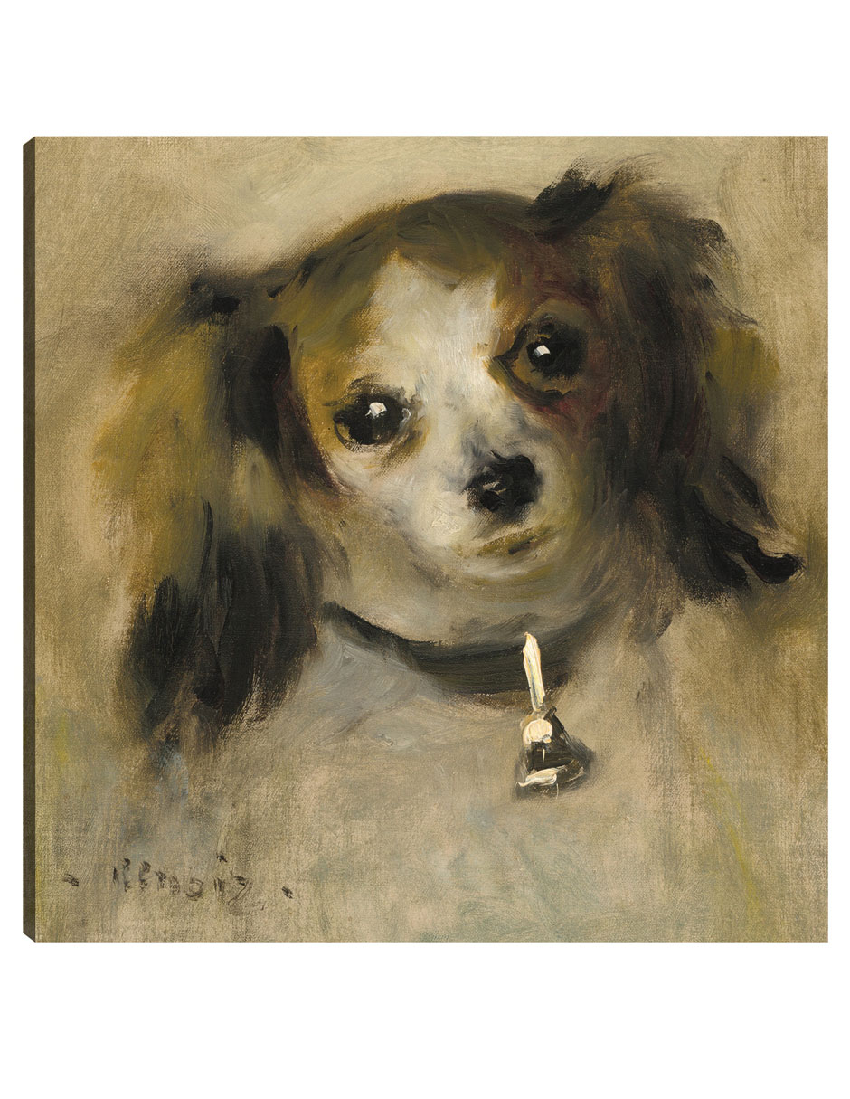Cuadro Decorativo - Cabeza De Perro- Pierre-auguste Renoir - Animales - 31x31 - Impresión En Lienzo - Fine Art Tj