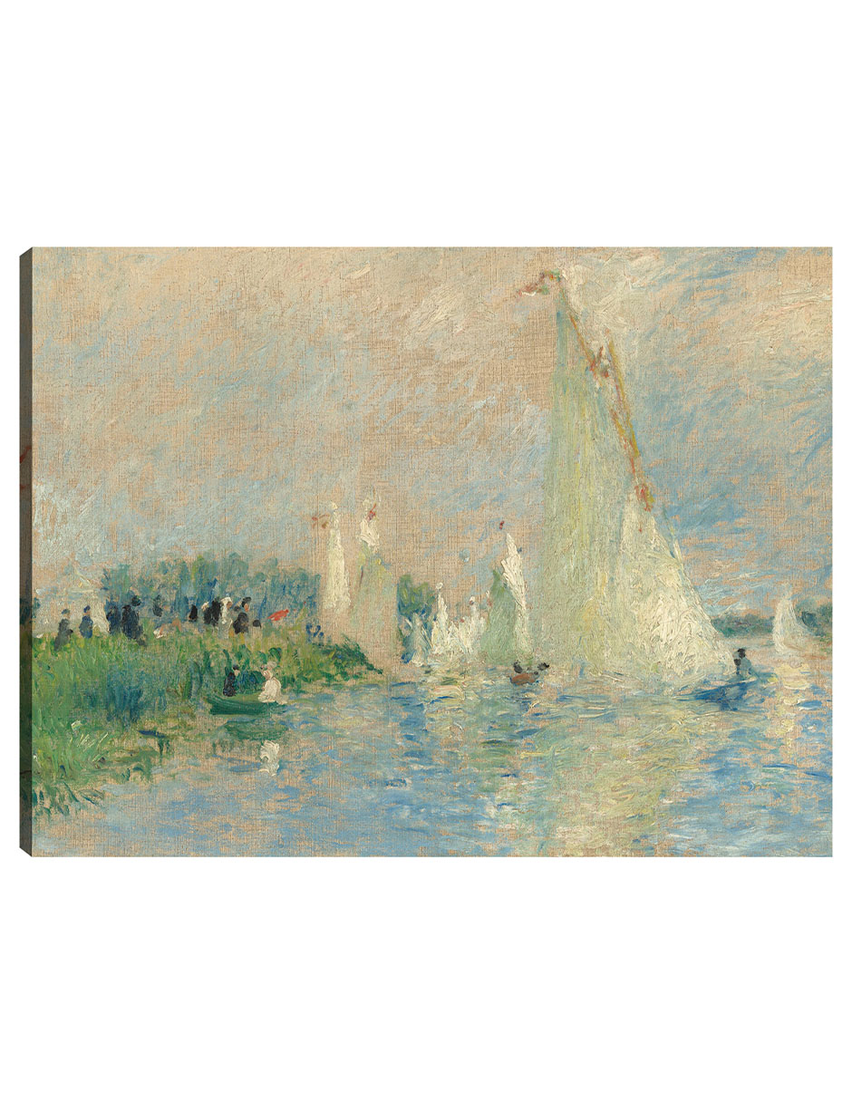 Cuadro Decorativo - Regata En Argenteuil- Pierre-auguste Renoir - Religión - 77x102 - Impresión En Lienzo - Fine Art Tj