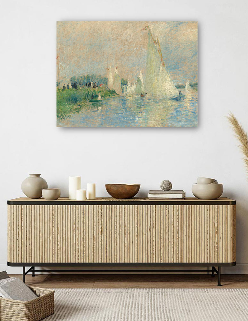Foto 5 | Cuadro Decorativo - Regata En Argenteuil- Pierre-auguste Renoir - Religión - 77x102 - Impresión En Lienzo - Fine Art Tj