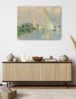 Foto 5 | Cuadro Decorativo - Regata En Argenteuil- Pierre-auguste Renoir - Religión - 77x102 - Impresión En Lienzo - Fine Art Tj