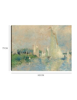 Foto 6 | Cuadro Decorativo - Regata En Argenteuil- Pierre-auguste Renoir - Religión - 77x102 - Impresión En Lienzo - Fine Art Tj