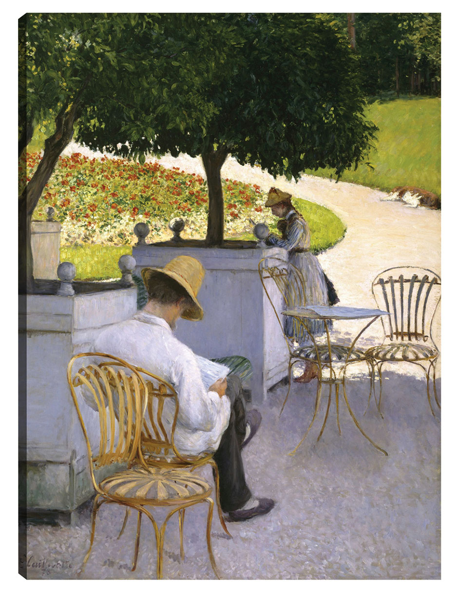 Cuadro Decorativo - Los Naranjos (1878)- Gustave Caillebotte - Fotografía - 69x92 - Impresión En Lienzo - Fine Art Tj