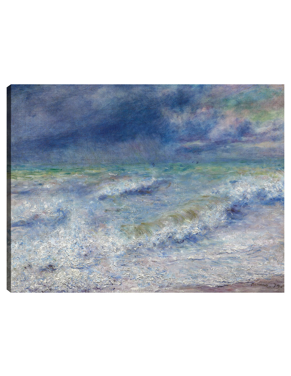 Cuadro Decorativo - Paisaje Marino (1879)- Pierre-auguste Renoir  - Religión - 46x61 - Impresión En Lienzo - Fine Art